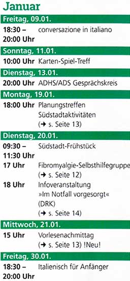 Veranstaltungen in der Südstadt Schwäbisch Gmünd