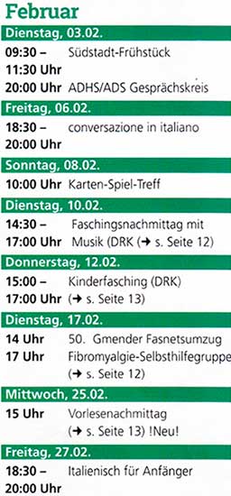 Veranstaltungen in der Südstadt Schwäbisch Gmünd