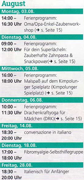 S&uuml;dstadt-Events im Sommer und Herbst